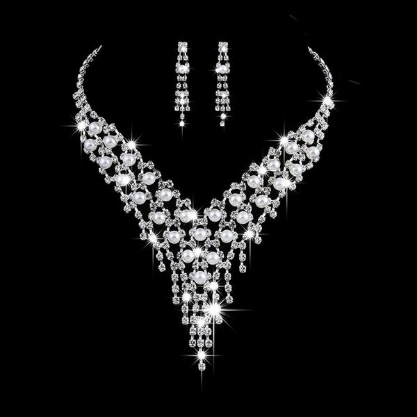 luxury jewelry necklace and earing set crystal zircon wedding bridal jewelry sets for women bijoux mariage zestaw bizuterii, Silver
luxury jewelry necklace and earing set crystal zircon wedding bridal jewelry sets for women bijoux mariage zestaw bizuterii, Silver