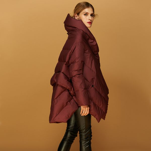 2016 winter jacket women down jackets women's down coat thickening loose parka medium-long cloak fashion outerwear, Black
2016 winter jacket women down jackets women's down coat thickening loose parka medium-long cloak fashion outerwear, Black