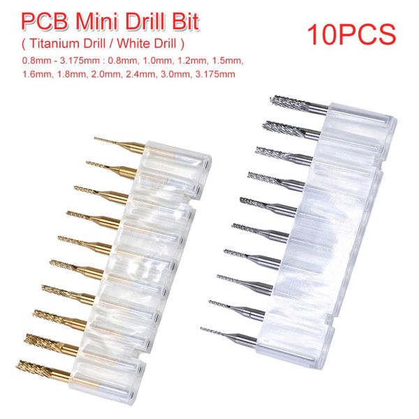 3.175mm shank 0.8-3.175mm 10pcs titanium/white coated carbide end milling cutter engraving edge cutter cnc router bit end mill
3.175mm shank 0.8-3.175mm 10pcs titanium/white coated carbide end milling cutter engraving edge cutter cnc router bit end mill