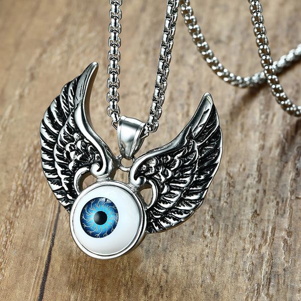 charm stainless steel eyeball pendant necklace for men personality wings eye necklaces & pendants punk party jewelry gifts, Silver
charm stainless steel eyeball pendant necklace for men personality wings eye necklaces & pendants punk party jewelry gifts, Silver