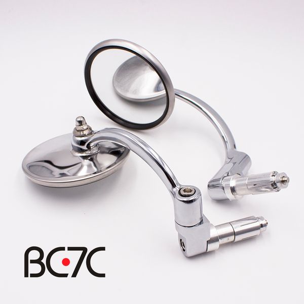 motorcycles universal chrome round mirrors handle bar end side rear view mirror aluminum for cruiser chopper bobber cafe racer
motorcycles universal chrome round mirrors handle bar end side rear view mirror aluminum for cruiser chopper bobber cafe racer