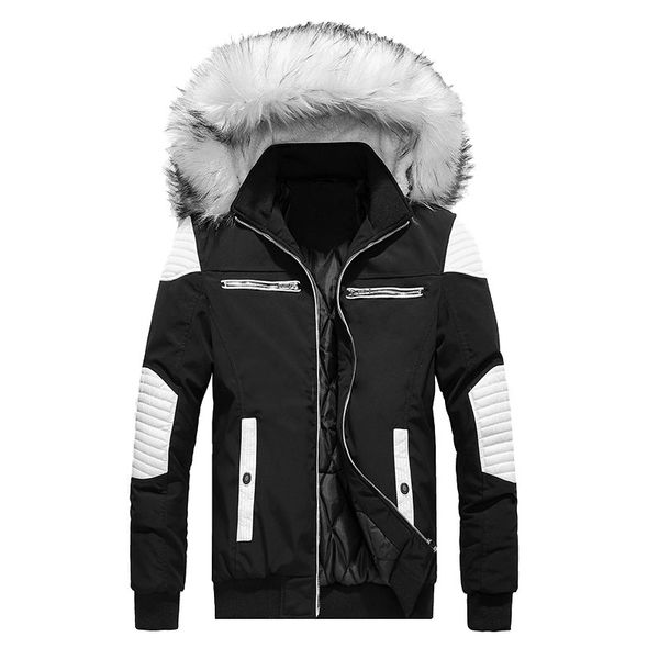 clothes winter men's coat fur hooded patchwork thick jackets male casual parkas fashion warm coats mens brand clothing 0310-4, Black
clothes winter men's coat fur hooded patchwork thick jackets male casual parkas fashion warm coats mens brand clothing 0310-4, Black