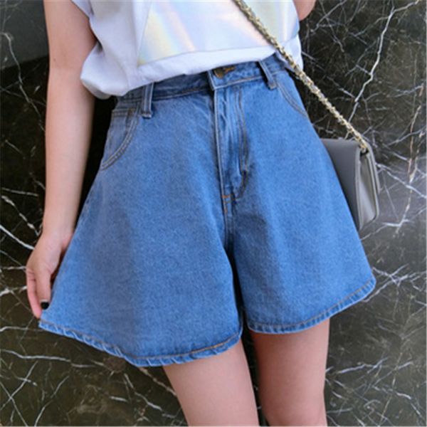 casual women denim shorts classic high waist blue wide leg shorts female 2020 summer lady sports running jeans for women, Black;blue
casual women denim shorts classic high waist blue wide leg shorts female 2020 summer lady sports running jeans for women, Black;blue
