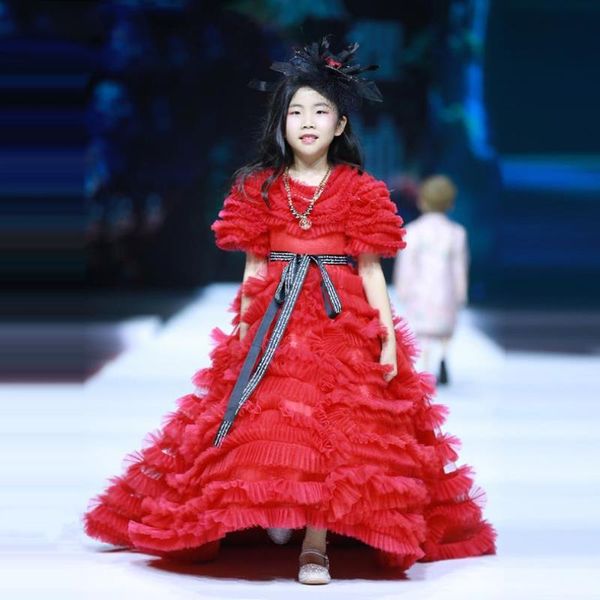 high-end children dress girl princess evening gown flowers girl wedding party dress catwalk piano show for l51, Red;yellow
high-end children dress girl princess evening gown flowers girl wedding party dress catwalk piano show for l51, Red;yellow