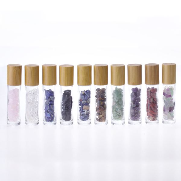 10ml empty perfume glass roller bottle with bamboo lid nature crystal jade essential oil packing bottles with gemstone roll ball
10ml empty perfume glass roller bottle with bamboo lid nature crystal jade essential oil packing bottles with gemstone roll ball