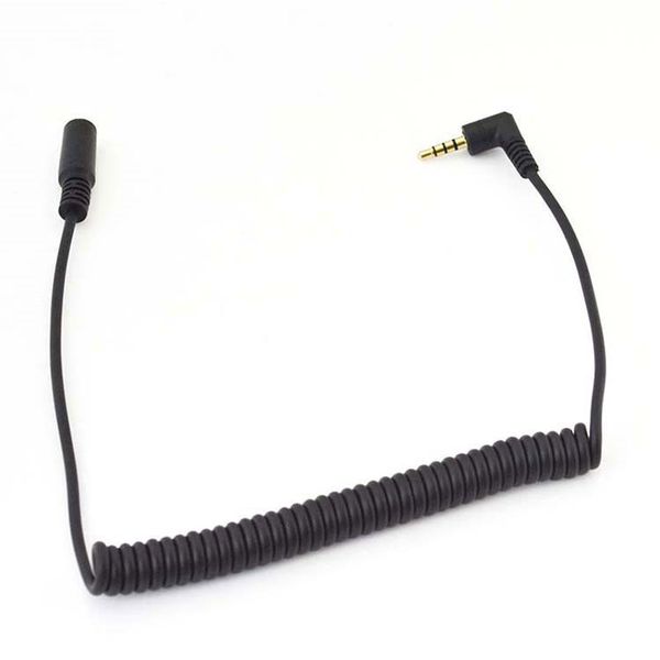 3.5mm male to female jack 4 pole 90 degree plug extension aux audio coiled spiral cable 5ft
3.5mm male to female jack 4 pole 90 degree plug extension aux audio coiled spiral cable 5ft