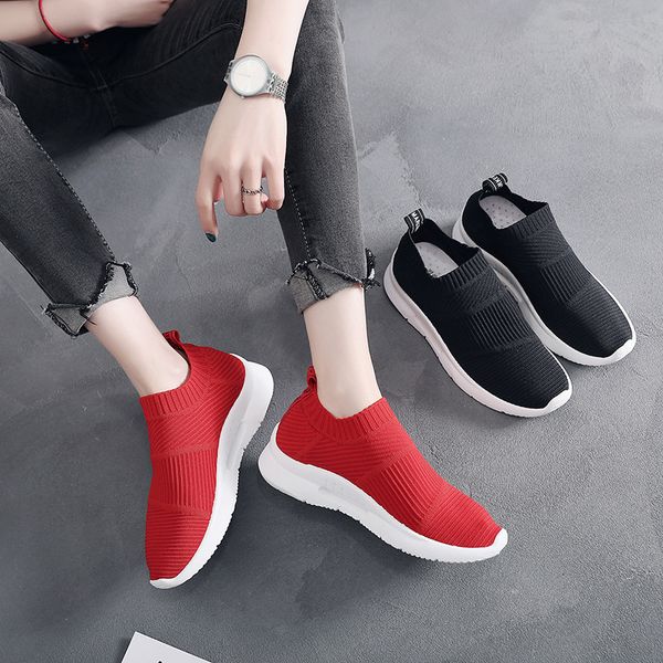 women sneakers 2020 spring/summer slip on flats sock shoes breathable women shoes flats flyweave woman walking shoe 3h41, Black
women sneakers 2020 spring/summer slip on flats sock shoes breathable women shoes flats flyweave woman walking shoe 3h41, Black