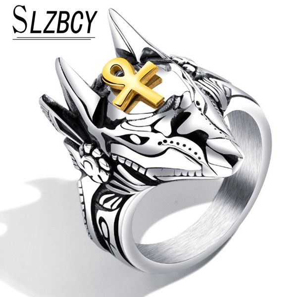 punk men stainless steel anubis egyptian cross finger ring animal wolf design silver color ankh knuckle ring for women fashion, Golden;silver
punk men stainless steel anubis egyptian cross finger ring animal wolf design silver color ankh knuckle ring for women fashion, Golden;silver