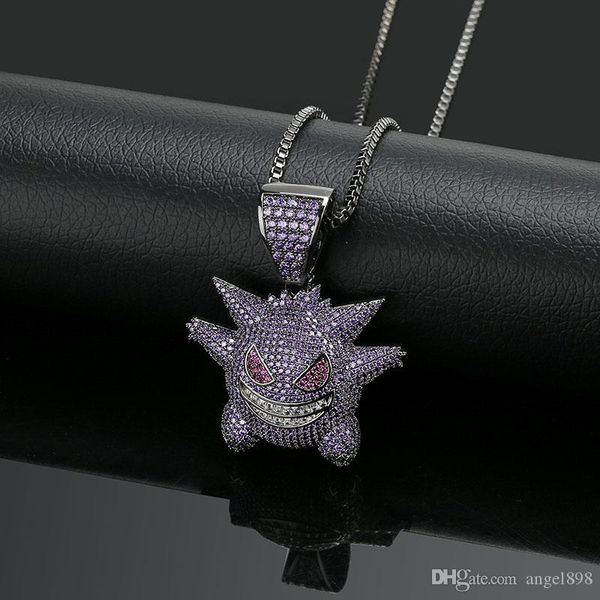 wholesale fashion full purple zircon personality funny pet elf pendant necklace 3a zircon men and women gift jewelry, Silver
wholesale fashion full purple zircon personality funny pet elf pendant necklace 3a zircon men and women gift jewelry, Silver