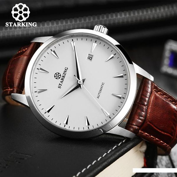 starking automatic watches men stainless steel business wristwatch leather fashion 50m waterproof male clock relogio masculino, Slivery;brown
starking automatic watches men stainless steel business wristwatch leather fashion 50m waterproof male clock relogio masculino, Slivery;brown