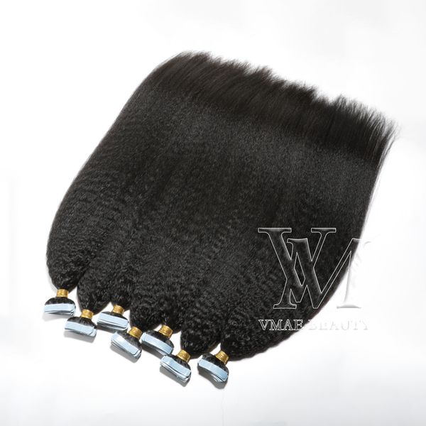 vmae peruvian single natural color 100g kinky straight 100% unprocessed virgin human hair tape ins human hair extensions, Black
vmae peruvian single natural color 100g kinky straight 100% unprocessed virgin human hair tape ins human hair extensions, Black
