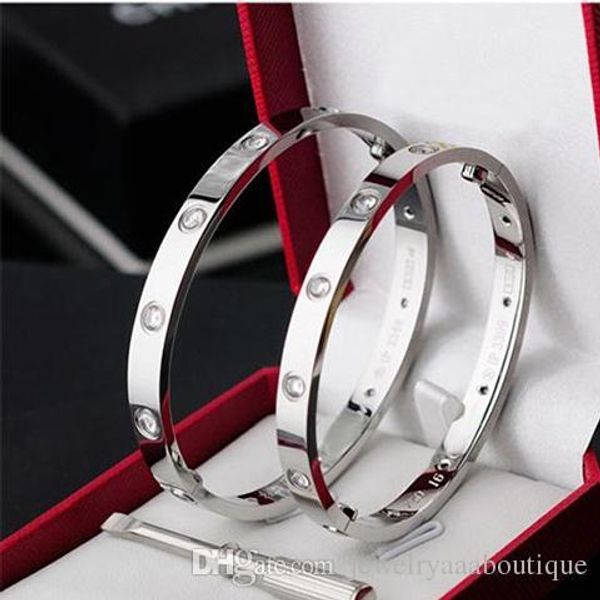 brand titanium steel no fade love bracelet silver rose gold bracelet bracelet ladies men's screwdriver lovers jewelry belt bag, Black
brand titanium steel no fade love bracelet silver rose gold bracelet bracelet ladies men's screwdriver lovers jewelry belt bag, Black