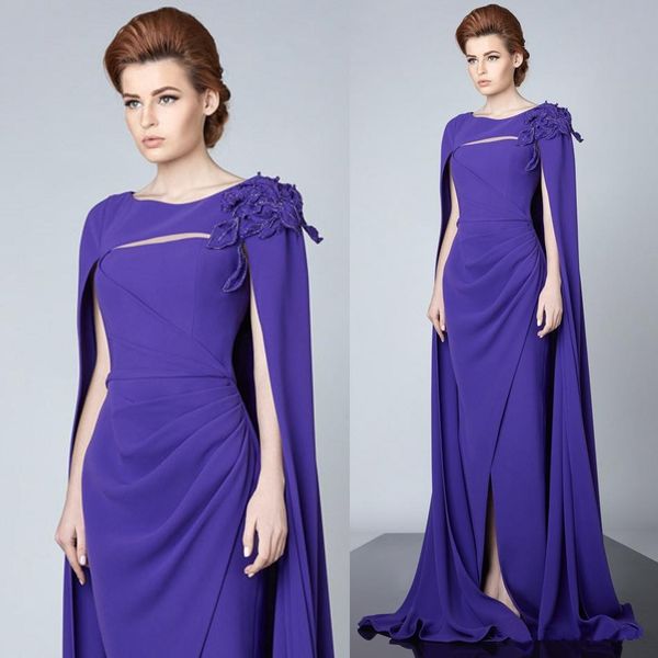 purple mermaid split prom dresses with cape sleeveless appliqued evening gowns floor length strapless custom made formal party dress, Black
purple mermaid split prom dresses with cape sleeveless appliqued evening gowns floor length strapless custom made formal party dress, Black