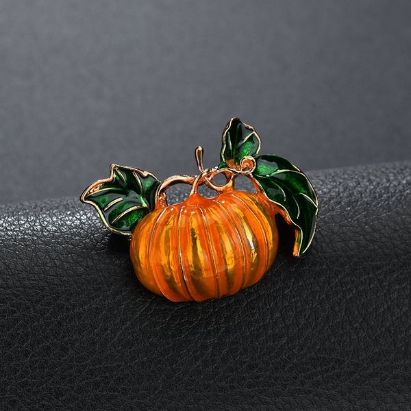 yada enameled halloween pumpkin pins&brooches for women men clothes scarf buckle collar jewelry pins pumpkin brooches bh200028, Gray