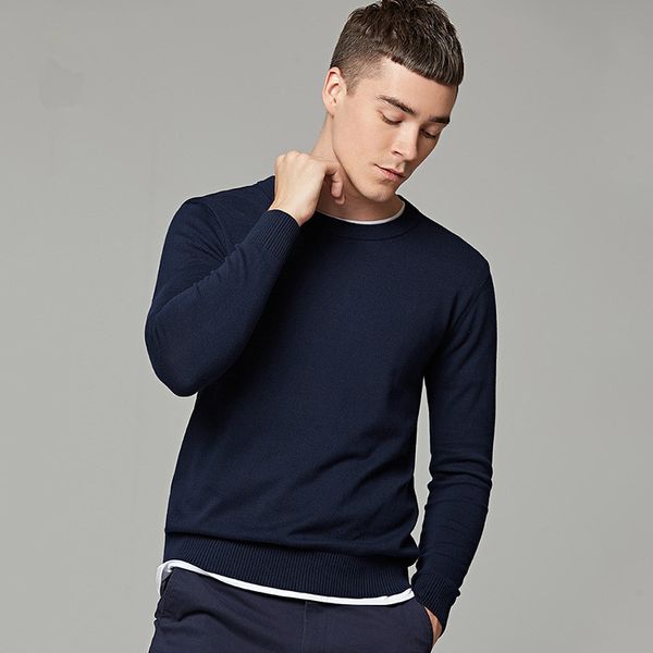 mrmt 2019 brand autumn men's sweater pure color round neck long sleeved pullover for male knitted thin sweater, White;black
mrmt 2019 brand autumn men's sweater pure color round neck long sleeved pullover for male knitted thin sweater, White;black