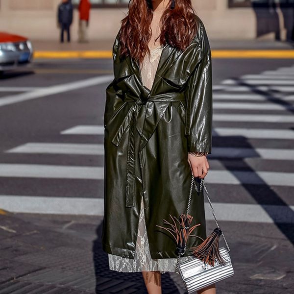 winter new oversize pu faux leather jacket women trench coat streetwear long coats red fashion female motor windbreaker overcoat, Black
winter new oversize pu faux leather jacket women trench coat streetwear long coats red fashion female motor windbreaker overcoat, Black