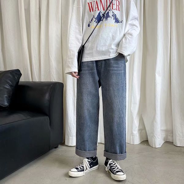 men's jeans wholesale 2021 fashion straight loose spring autumn sagging wide-leg pants youth trend wild dad denim, Blue
men's jeans wholesale 2021 fashion straight loose spring autumn sagging wide-leg pants youth trend wild dad denim, Blue