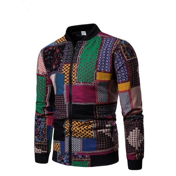 mens autumn winter vintage jackets coats slim fit outerwear clothing new printed stand collar casual male jackets overcoats, Black;brown
mens autumn winter vintage jackets coats slim fit outerwear clothing new printed stand collar casual male jackets overcoats, Black;brown