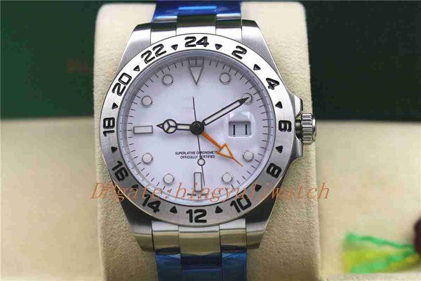 2 color selection 42mm 2813 movement with asia modified explorer ii ref.216570 ss / ss black men watch with original box, Slivery;brown
2 color selection 42mm 2813 movement with asia modified explorer ii ref.216570 ss / ss black men watch with original box, Slivery;brown