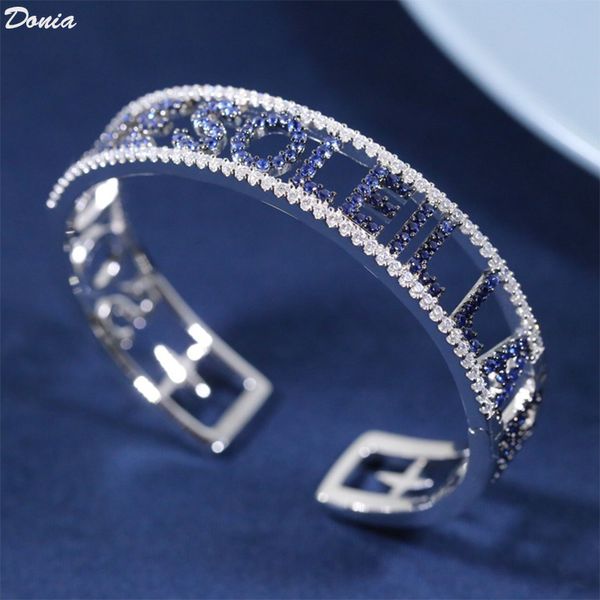 donia jewelry two color electroplate exaggerated letter micro inlay zircon adjustable bracelet personality geometric pattern party birthday, Black
donia jewelry two color electroplate exaggerated letter micro inlay zircon adjustable bracelet personality geometric pattern party birthday, Black