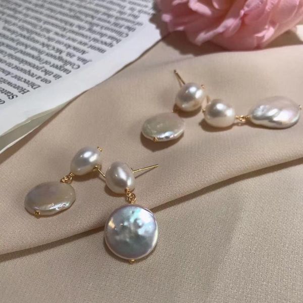 natural freshwater baroque button pearl women drop-earrings,ins style pearls jewelry with natural growth defect,succinct style, Silver
natural freshwater baroque button pearl women drop-earrings,ins style pearls jewelry with natural growth defect,succinct style, Silver