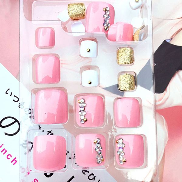 24pcs pro foot false nail tips rhinestone fake toes nails toe art tool j59, Red;gold
24pcs pro foot false nail tips rhinestone fake toes nails toe art tool j59, Red;gold