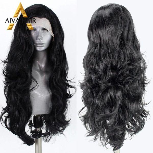 aiva hair high temperature synthetic lace front wig glueless part long black wig cosplay wavy wigs for women
aiva hair high temperature synthetic lace front wig glueless part long black wig cosplay wavy wigs for women