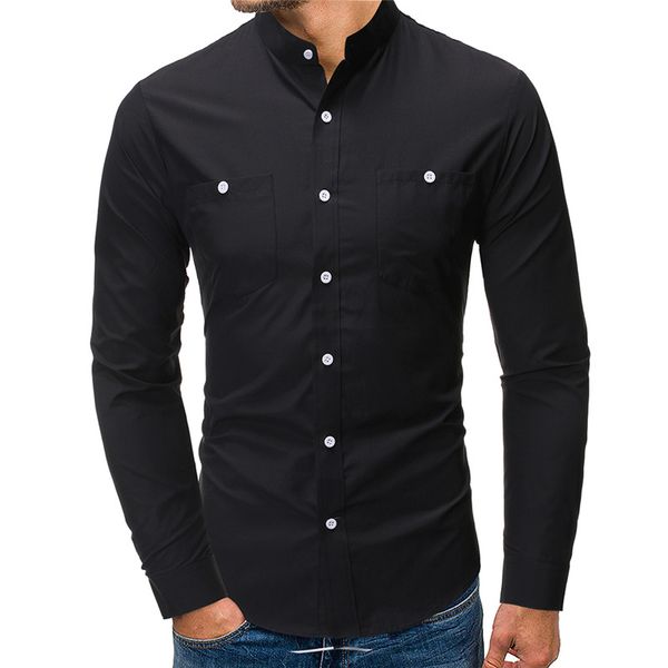new mens designer shirts solid color autumn casual slim long sleeved lapel neck shirts mens fashion shirts, White;black
new mens designer shirts solid color autumn casual slim long sleeved lapel neck shirts mens fashion shirts, White;black
