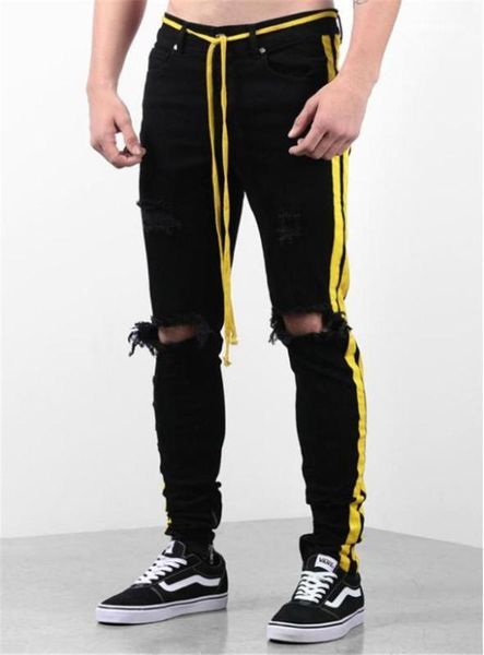 belt low waist casual casual style pleated striped slim pants mens clothing slim designer rigid jeans, Blue
belt low waist casual casual style pleated striped slim pants mens clothing slim designer rigid jeans, Blue