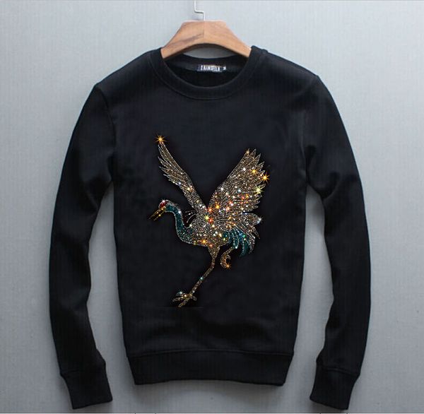 2020 new man and women winter diamonds design drill long-sleeved men's round neck hoody new sweatshirt, Black
2020 new man and women winter diamonds design drill long-sleeved men's round neck hoody new sweatshirt, Black