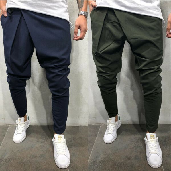 trendy men solid color drawstring causal loose harem pants pencil trousers men's cool asymmetrical waist pirate clothes pant, Black
trendy men solid color drawstring causal loose harem pants pencil trousers men's cool asymmetrical waist pirate clothes pant, Black
