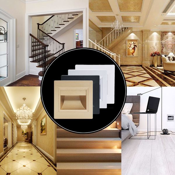 1pcs useful led recessed wall step light stair path walkway lamp footlights 4 colours
1pcs useful led recessed wall step light stair path walkway lamp footlights 4 colours