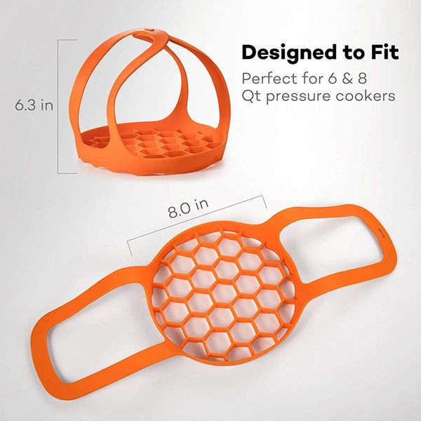 pressure cooker sling, silicone bakeware sling compatible with 6 qt / 8qt,multi-function cookers accessories other kitchen dining bar
pressure cooker sling, silicone bakeware sling compatible with 6 qt / 8qt,multi-function cookers accessories other kitchen dining bar