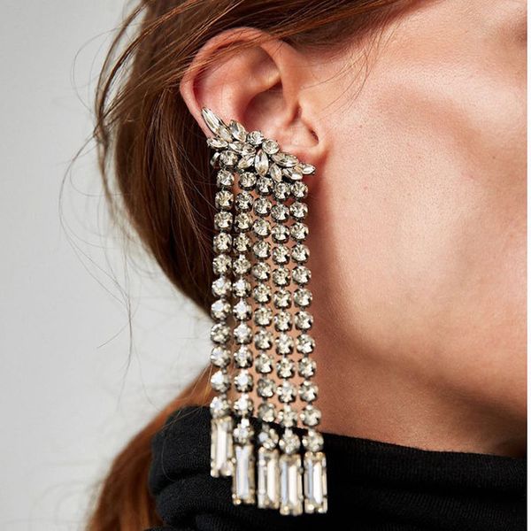 fashion asymmetric drop dangle earrings for women charm luxury crystal tassel wedding statement jewelry long earrings wholesale, Golden
fashion asymmetric drop dangle earrings for women charm luxury crystal tassel wedding statement jewelry long earrings wholesale, Golden