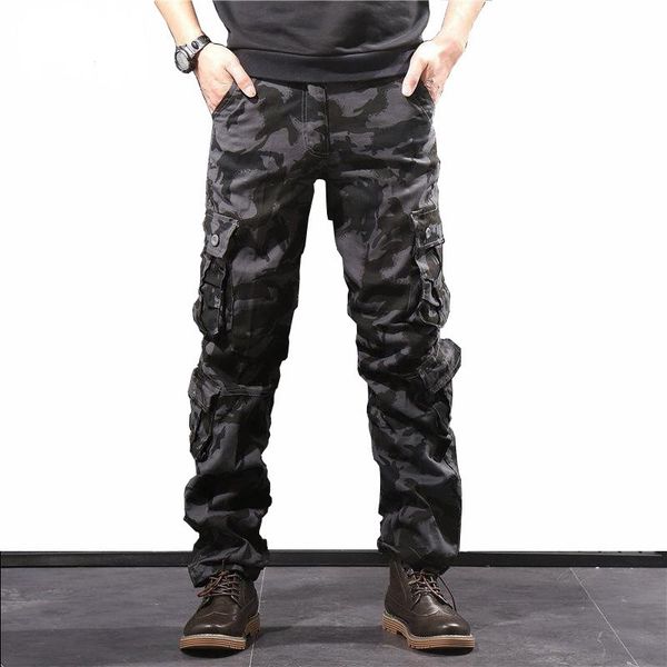 men's camouflage pants cotton cargo pants men multi pockets camo joggers overalls army combat trousers men clothing, Black
men's camouflage pants cotton cargo pants men multi pockets camo joggers overalls army combat trousers men clothing, Black