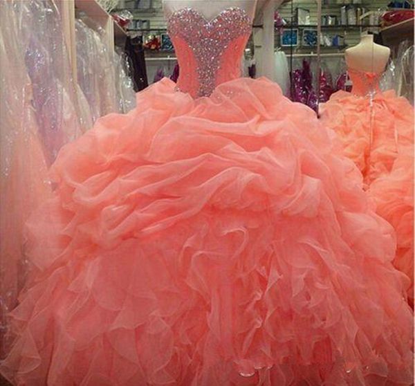 2020 coral quinceanera dresses floral beaded sweetheart princess ball gown sweet 16 organza pleated princess prom dress evening gowns, Blue;red
2020 coral quinceanera dresses floral beaded sweetheart princess ball gown sweet 16 organza pleated princess prom dress evening gowns, Blue;red