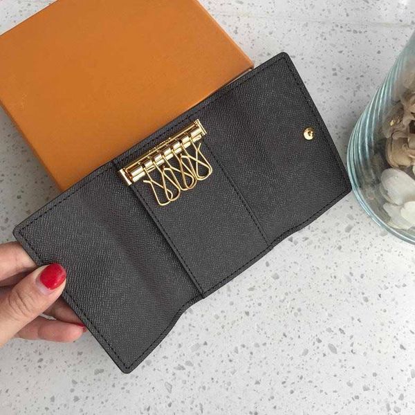 luxury keychain multicolor leather key holder brand fashion designer 6 key wallet men and women classic holder cover mini pochette purse, Red;blue
luxury keychain multicolor leather key holder brand fashion designer 6 key wallet men and women classic holder cover mini pochette purse, Red;blue