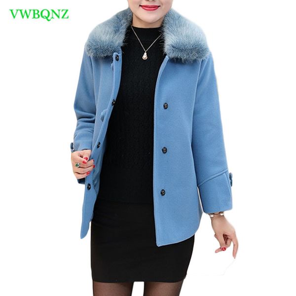middle-aged women woolen coat autumn winter short woolen jacket plus size women's jackets coats female blue outerwear 5xl a725, Black
middle-aged women woolen coat autumn winter short woolen jacket plus size women's jackets coats female blue outerwear 5xl a725, Black