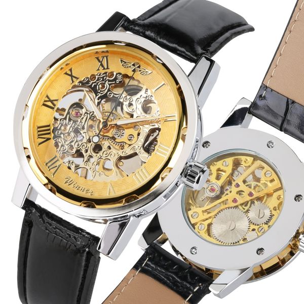 luxury skeleton mechanical watches business mechanical watch for teenagers leather strap hand-wind watch gift for boy, Slivery;brown
luxury skeleton mechanical watches business mechanical watch for teenagers leather strap hand-wind watch gift for boy, Slivery;brown