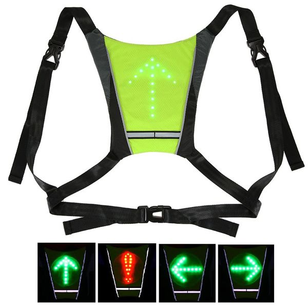cycling bicycle led wireless safety turn signal light vest for riding night guiding b2cshop, Black
cycling bicycle led wireless safety turn signal light vest for riding night guiding b2cshop, Black