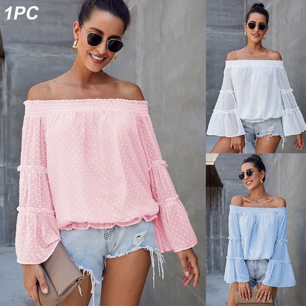 attractive casual boat neck long sleeve off shoulder loose autumn women polka dot solid fashion party daily, White
attractive casual boat neck long sleeve off shoulder loose autumn women polka dot solid fashion party daily, White
