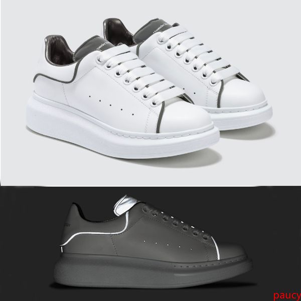 luxury designer shoes white sneakers platform shoes genuine leather trainers reflective white trainers for men women flat casual shoes
luxury designer shoes white sneakers platform shoes genuine leather trainers reflective white trainers for men women flat casual shoes