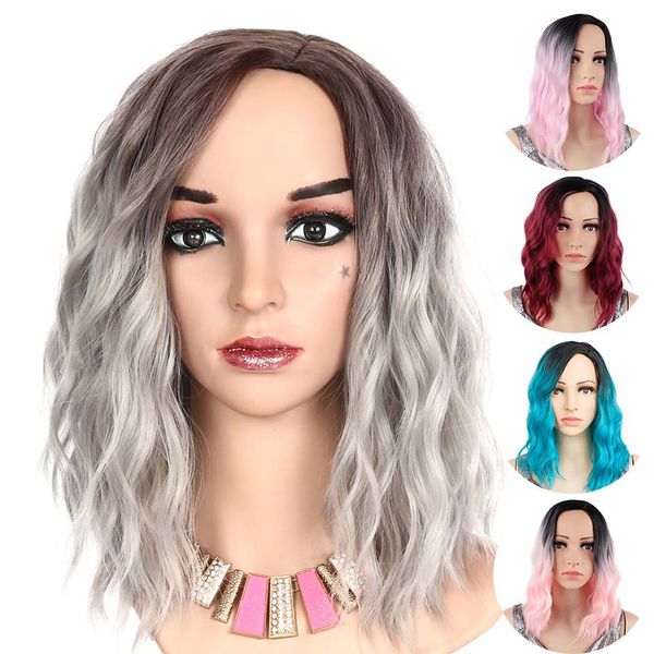 y demand synthetic short wavy wig womens grey blue pink red natural hair ombre wigs female heat resistant fiber perruque, Black
y demand synthetic short wavy wig womens grey blue pink red natural hair ombre wigs female heat resistant fiber perruque, Black
