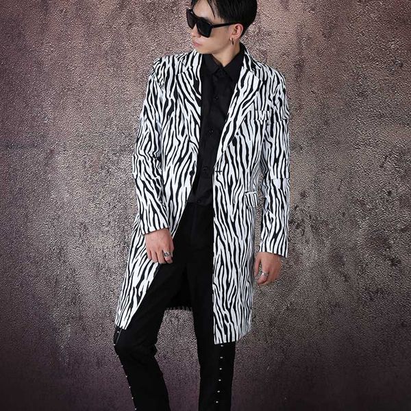 мужчины zebra pattern одной кнопки slim fit длинный пиджак blazer пальто мужской streetwear hip hop stage show костюм пальто верхняя одежда, White;black
мужчины zebra pattern одной кнопки slim fit длинный пиджак blazer пальто мужской streetwear hip hop stage show костюм пальто верхняя одежда, White;black