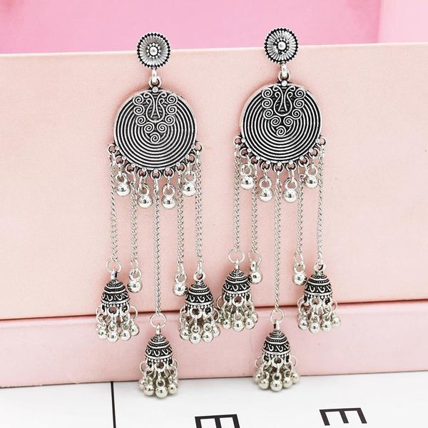 arabian gold silver long tassel statement jhumka jhumki earrings jewelry for women ears afghan egypt turkish gypsy
arabian gold silver long tassel statement jhumka jhumki earrings jewelry for women ears afghan egypt turkish gypsy