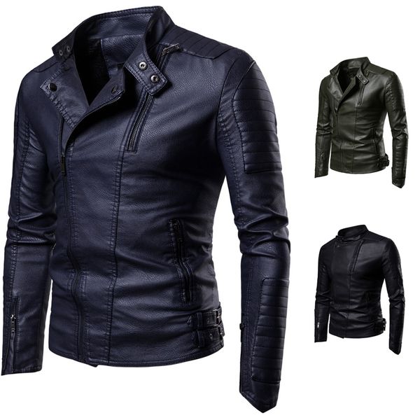 foreign trade autumn and winter new products diagonal pull motorcycle leather jacket men plus cashmere trend casual leather, Black;brown
foreign trade autumn and winter new products diagonal pull motorcycle leather jacket men plus cashmere trend casual leather, Black;brown