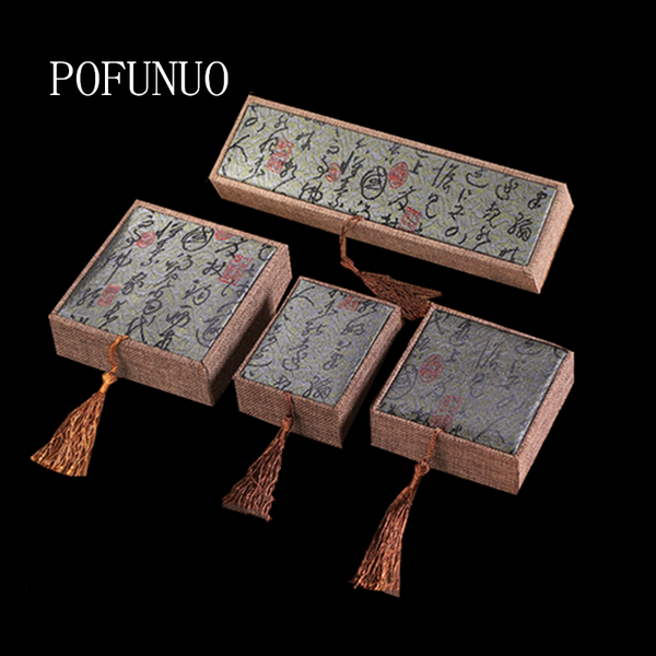 pofunuo all kinds of ancient poetry jewelry box wooden linen tassel beads box jade bracelet bracelet packaging, Pink;blue
pofunuo all kinds of ancient poetry jewelry box wooden linen tassel beads box jade bracelet bracelet packaging, Pink;blue