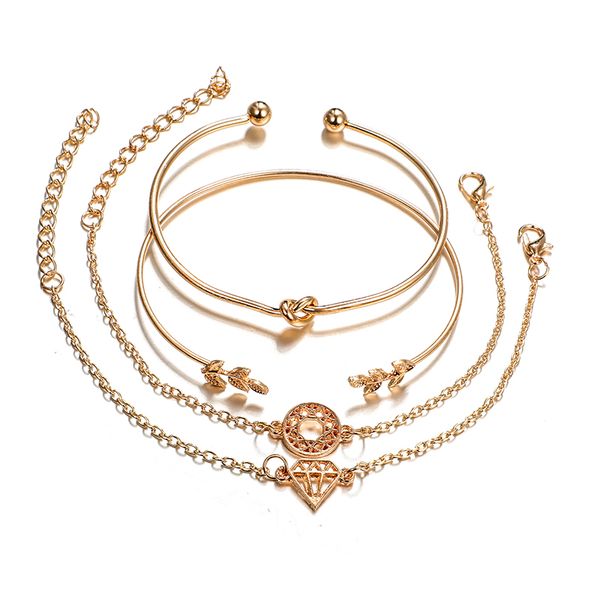 l-84 set fashion bohemia leaf knot hand cuff link chain charm bracelet bangle for women gold bracelets femme jewelry, Black
l-84 set fashion bohemia leaf knot hand cuff link chain charm bracelet bangle for women gold bracelets femme jewelry, Black