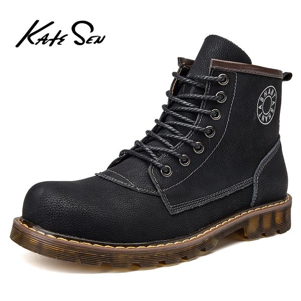 katesen men boots genuine leather winter warm boots for british vintage desert big size 38-45, Black
katesen men boots genuine leather winter warm boots for british vintage desert big size 38-45, Black