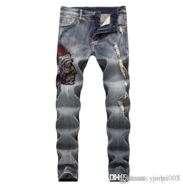 mens pants indian embroidered jeans slim small straight stretch casual hole men's jeans men's washed casual trousers, Blue
mens pants indian embroidered jeans slim small straight stretch casual hole men's jeans men's washed casual trousers, Blue